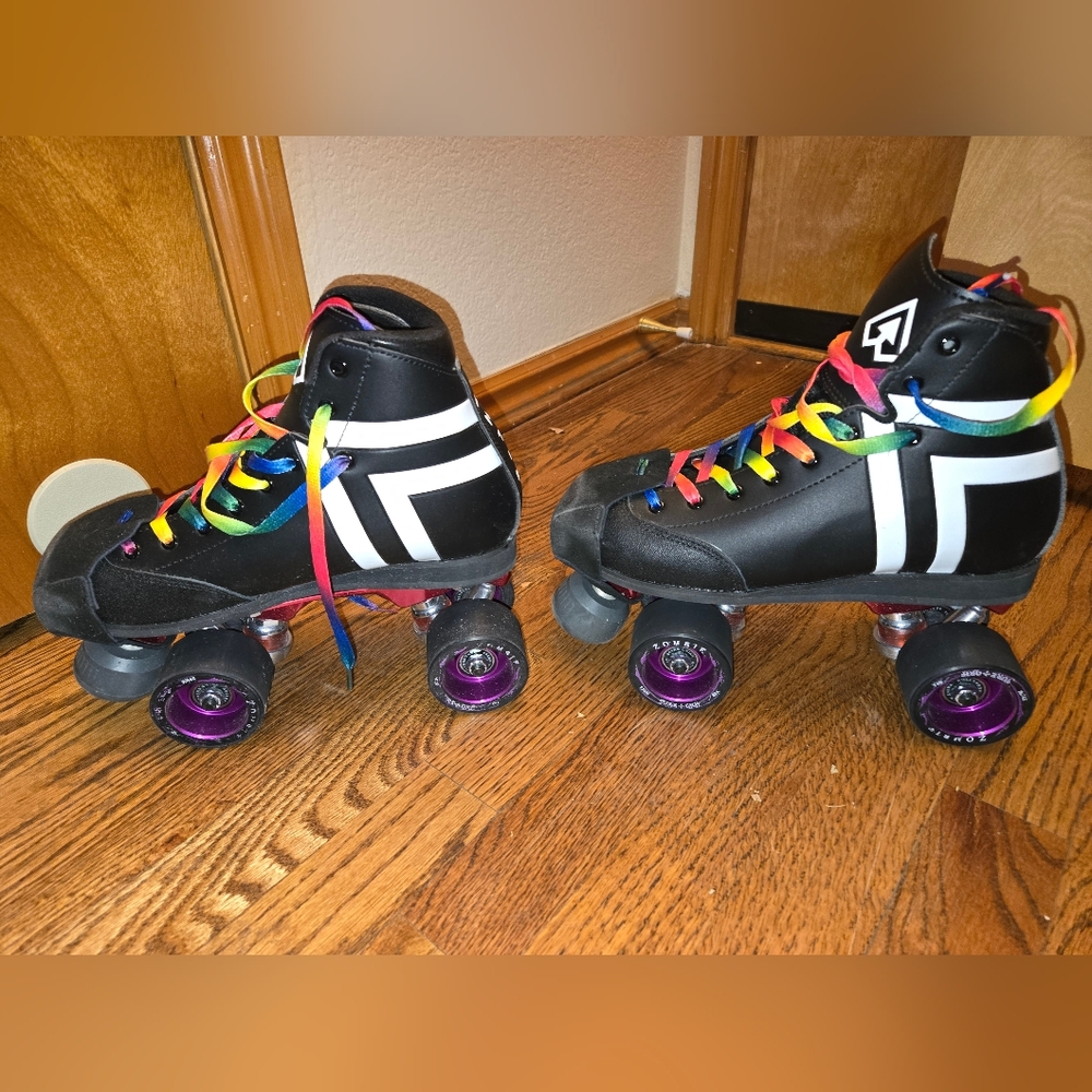 New Antik Derby Skates size 6 With Upgraded Bionic Plate